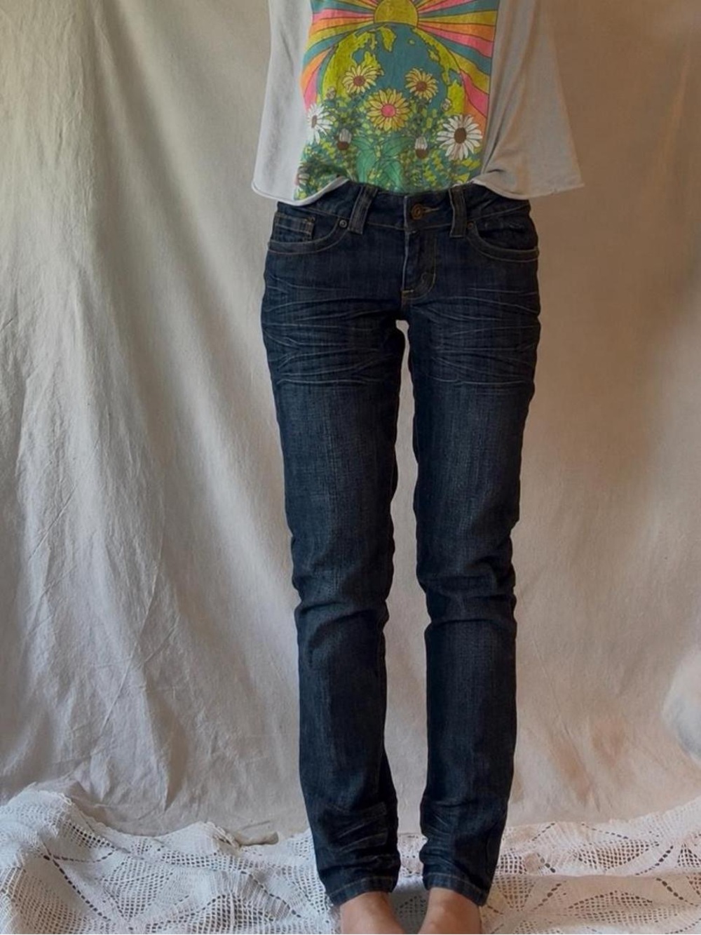 Vintage 2000s Deadstock BONGO Ultra Low Rise Cigarette Jeans vintage Size -7